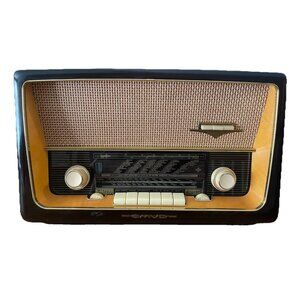 Vintage EMUD Rekord Senior 60 AM/FM/SW Tube Radio, Germany Works 1950's-60's
